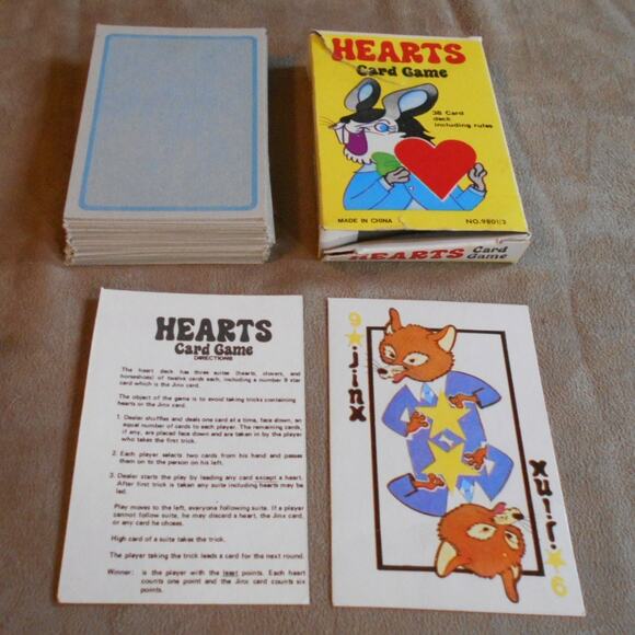 Vintage Hearts Card Game Complete Deck #9801/3 Rabbit, Bears, & Pigs - Picture 2 of 7